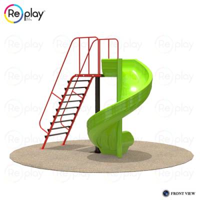 Double Lane Curve Playground Slide Manufacturers in Finland