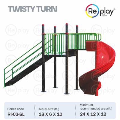 FRP Playground Spiral Slide Manufacturers in Nagpur