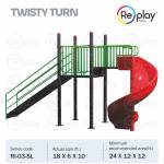 FRP Playground Spiral Slide Manufacturers in Nagpur