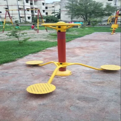 Iron Yellow Outdoor Gym Triple Twister Manufacturers in Nagpur