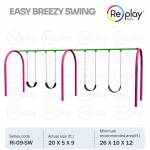 Mild Steel 4 Seater Kids Playground Swing Manufacturers in Nagpur