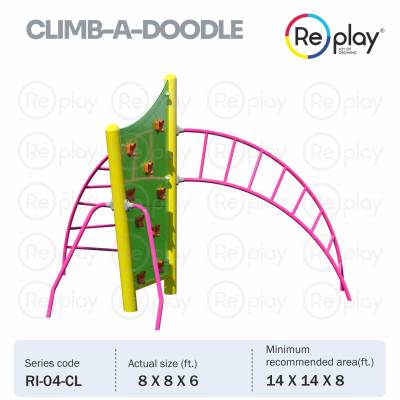 Mild Steel Red Moon Rocket Climber, For Playground Manufacturers in Nagpur
