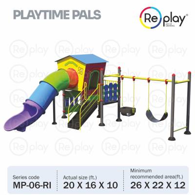 Playground Slide with double swing Manufacturers in Nagpur