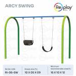 Rubber Reinforced Seat Kids MS Double Swing Manufacturers in Nagpur