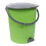 Stainless Steel Green Plastic Pedal Dustbin, For Outdoor Manufacturers in Nagpur